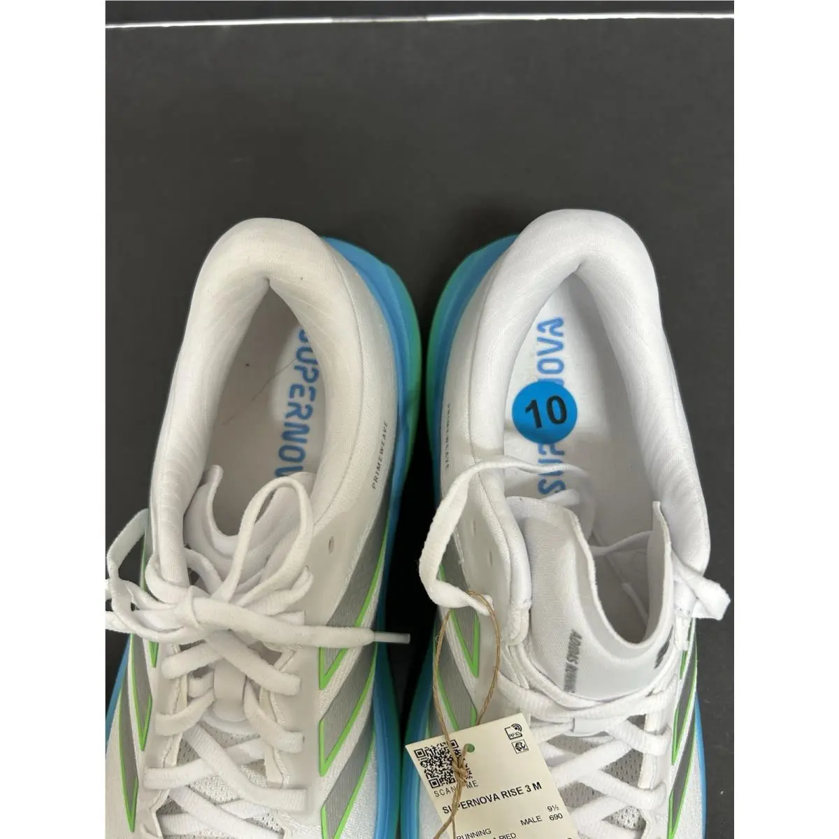 Adidas shoes - Adidas Supernova RIse 3 - Supernova RIse - JP8680 - White, Green, Blue, Silver, Multicolor 2
