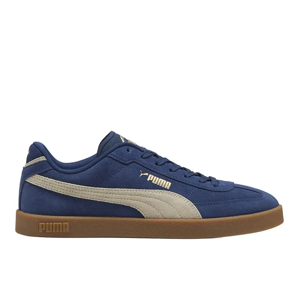 Puma Club Ii Era Suede Lace Up Mens Blue Sneakers Casual Shoes 40071711