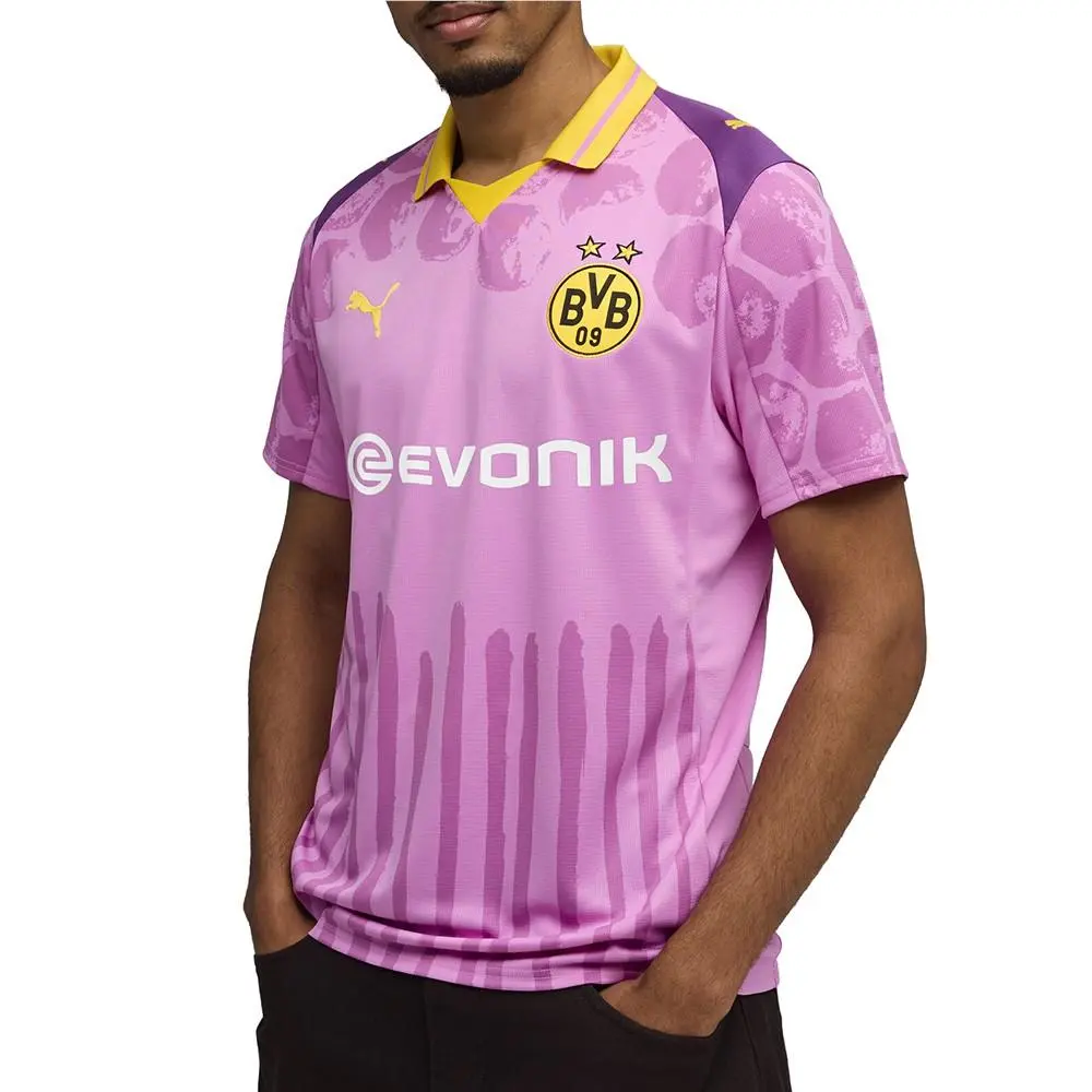 Puma clothing - PUMA  X Kidsuper Borussia Dortmund Collared Short Sleeve Soccer J - 78274104 - Purple 1
