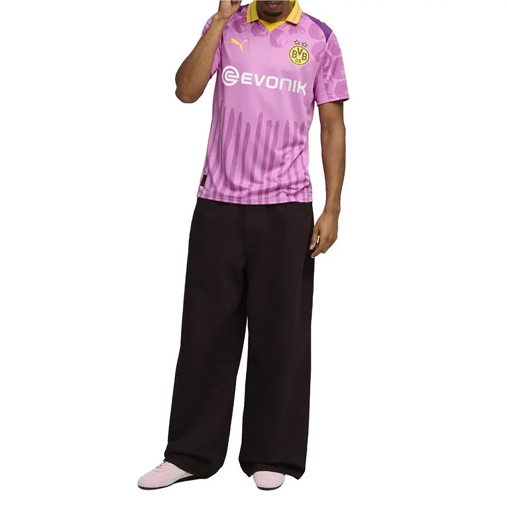 Puma clothing - PUMA  X Kidsuper Borussia Dortmund Collared Short Sleeve Soccer J - 78274104 - Purple 5