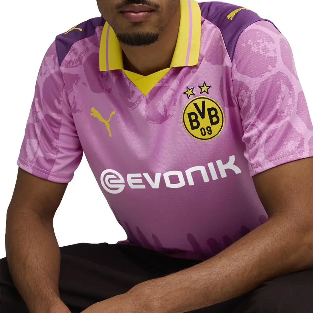 Puma clothing - PUMA  X Kidsuper Borussia Dortmund Collared Short Sleeve Soccer J - 78274104 - Purple 10
