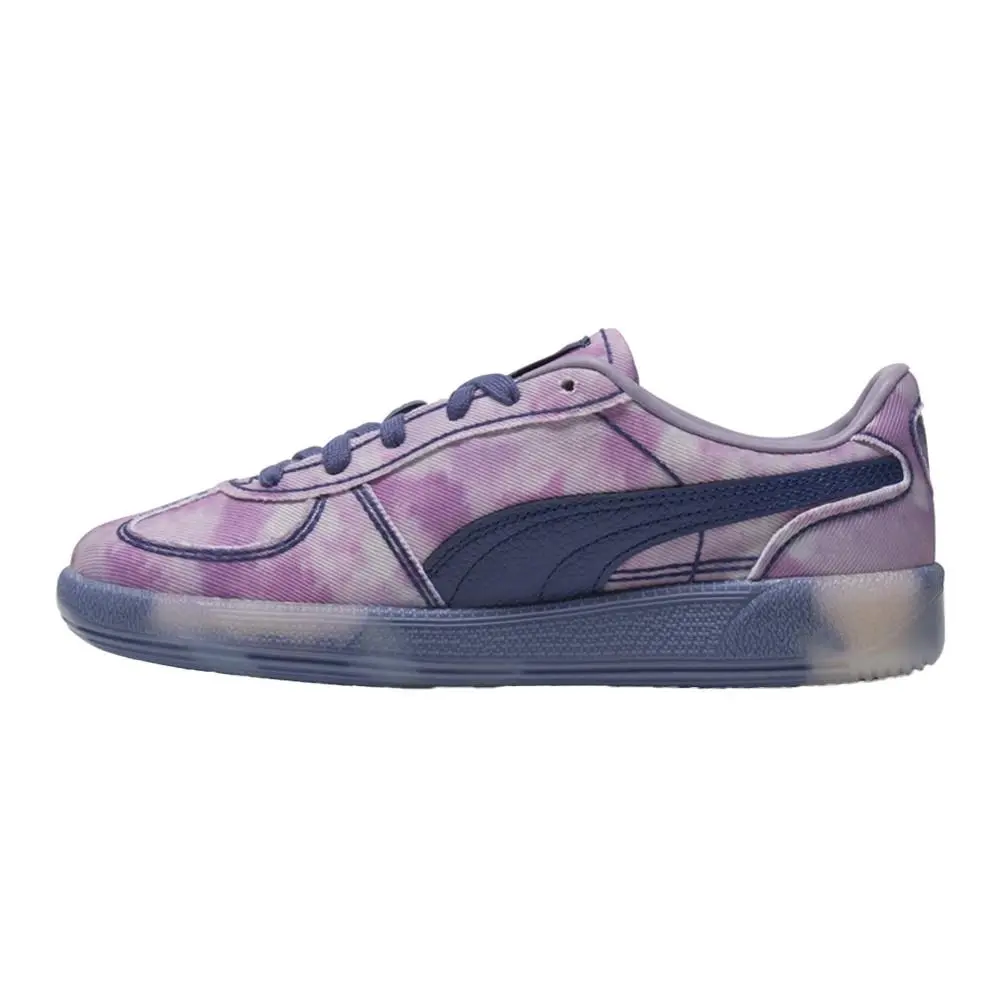Puma shoes - PUMA Palermo Faded Denim Lace Up - 40191902 - Purple 1