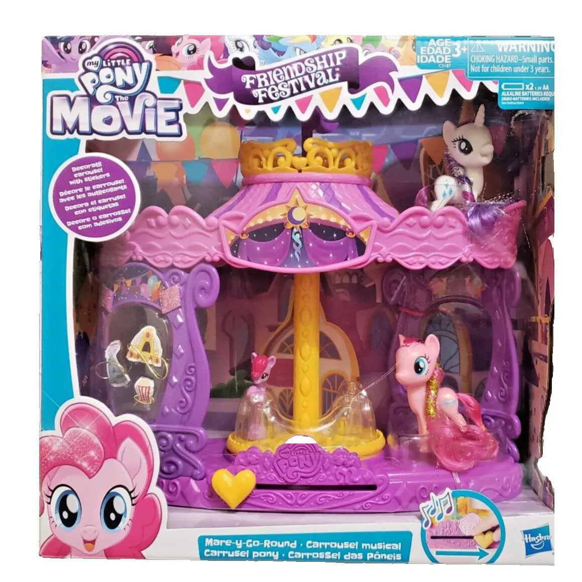 Hasbro My Little Pony Friendship Festival Mare Y Go-round Carousel Musical