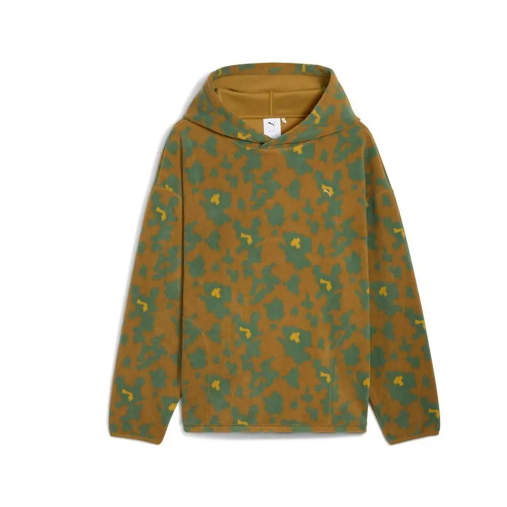 Puma Special Items Graphic Fleece Pullover Hoodie Mens Green Casual Outerwear 63
