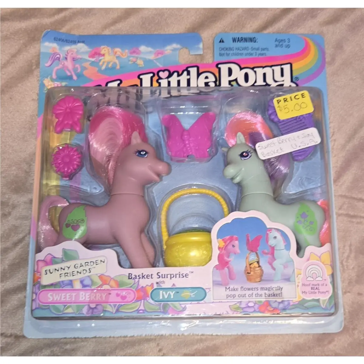 Vintage My Little Pony G2 Sweet Berry Princess Ivy Garden Friends Moc