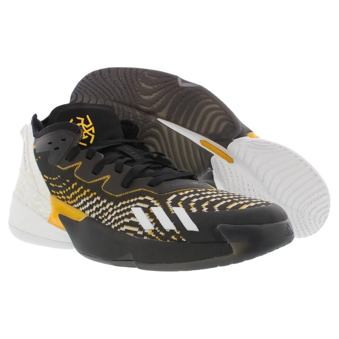 Adidas D.o.n Issue 4 Mens Shoes Size 15 Color: Core Black/teco Gold/footwear