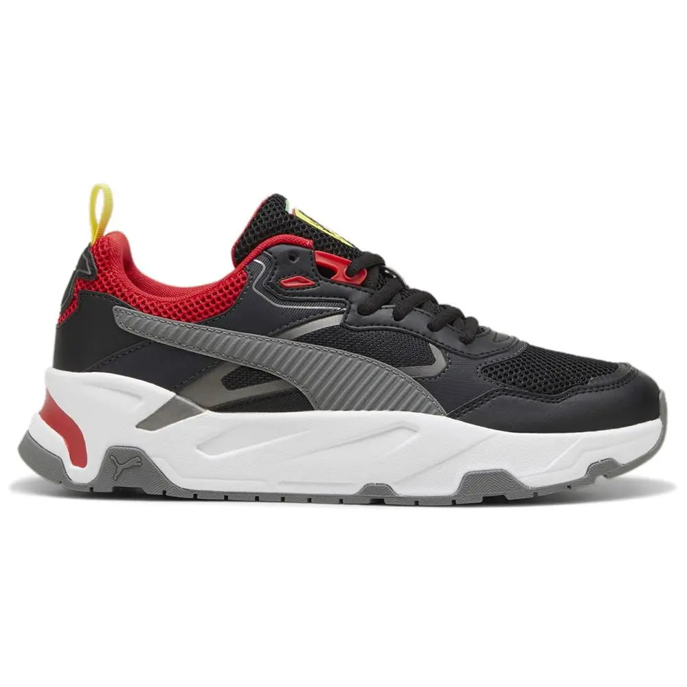 Puma Scuderia Ferrari Trinity Lace Up Mens Black Sneakers Casual Shoes 30857701