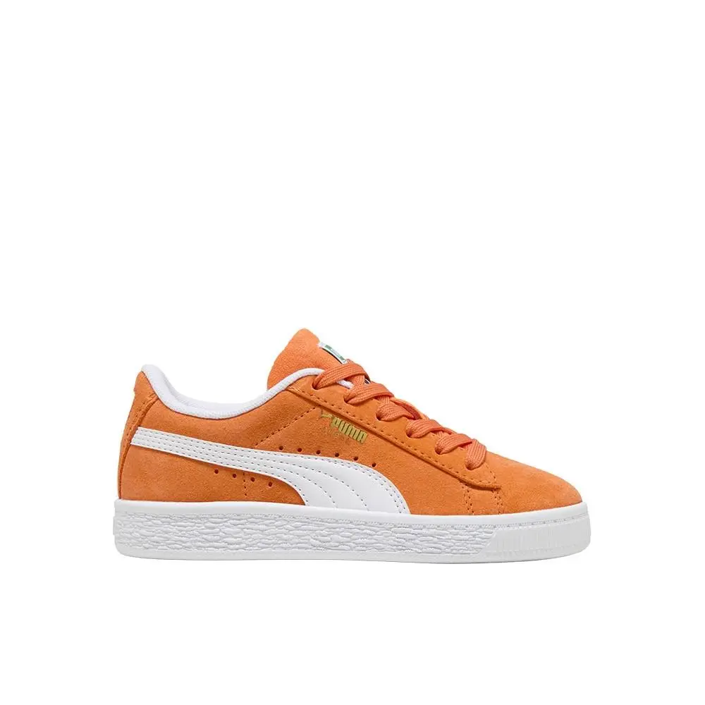 Puma Suede Classic Lace Up Youth Boys Orange Sneakers Casual Shoes 39985415