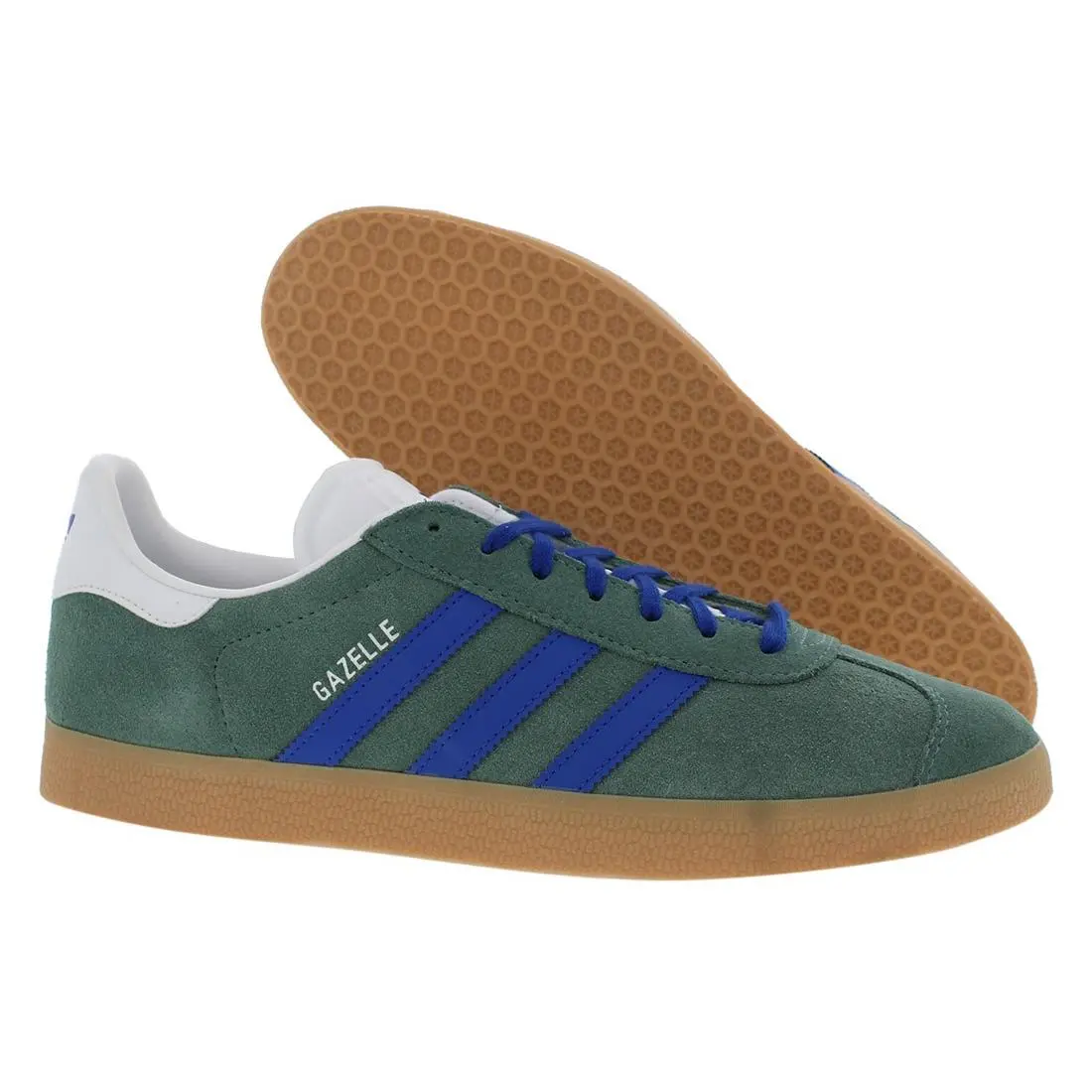 Adidas Gazelle Mens Shoes Size 7 Color: Green/blue/gum