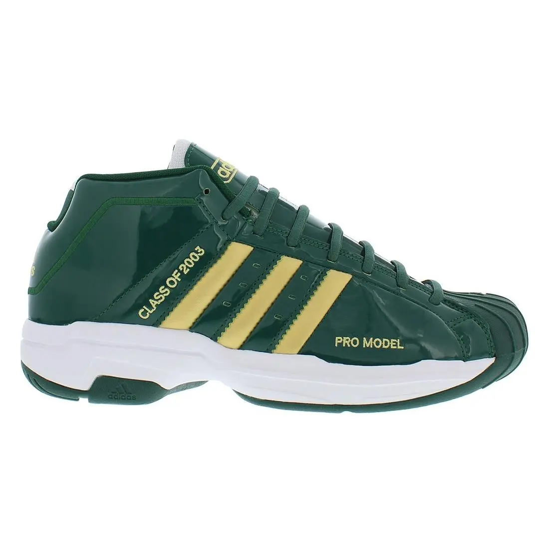 Adidas Pro Model 2G Unisex Shoes Size 13 Color: Green/gold - Green/Gold, Main: Green