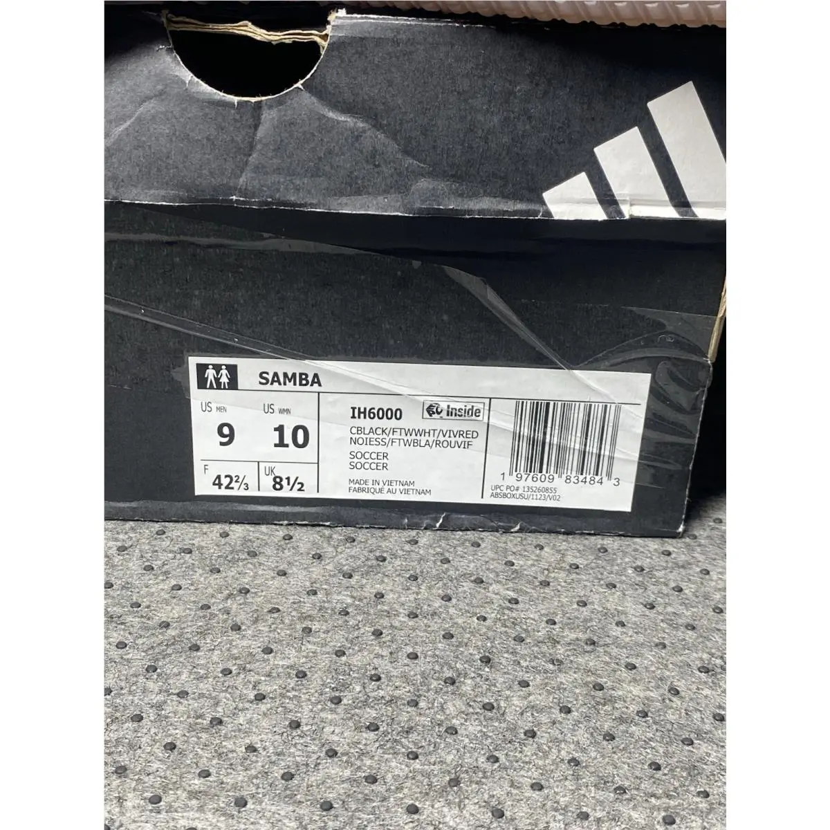 Adidas shoes - adidas Samba - Samba - Black With White Stripes 9