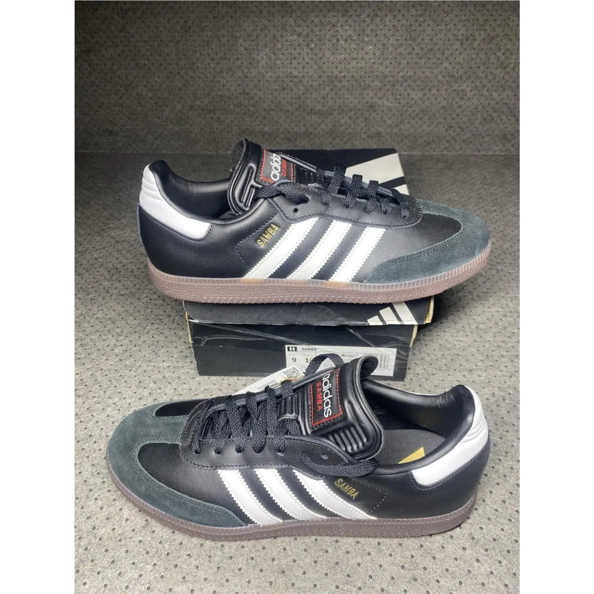 Adidas shoes - adidas Samba - Samba - Black With White Stripes 1