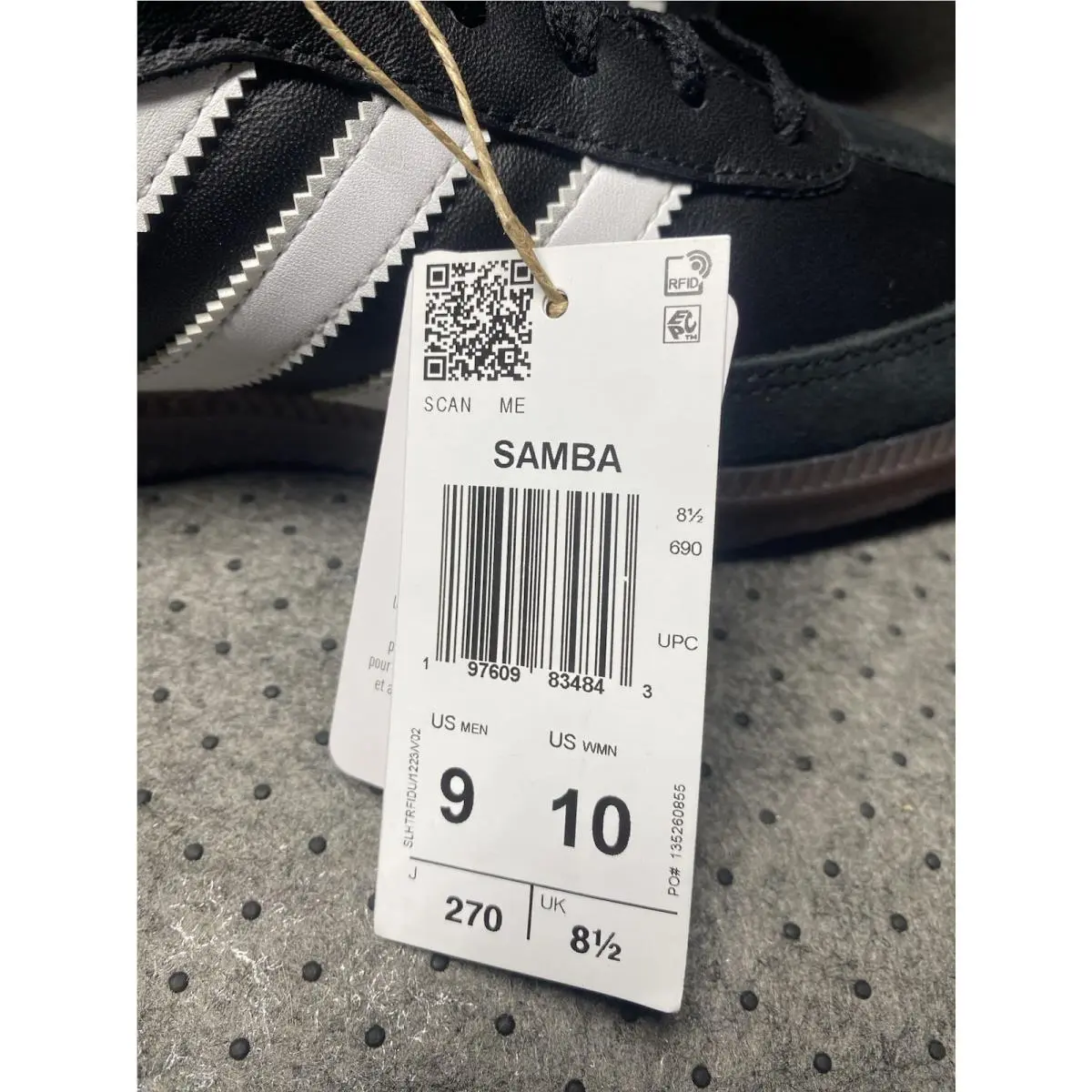 Adidas shoes - adidas Samba - Samba - Black With White Stripes 4