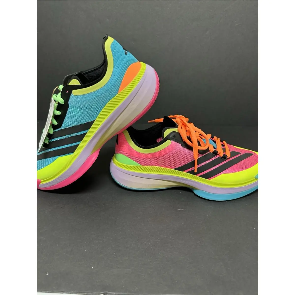 Adidas shoes - Adidas Adizero Select 3.0 Basketball Shoes - JR8281 - Pink, Blue, Black, Green, Multicolor 0