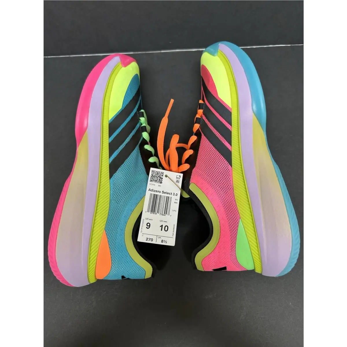 Adidas shoes - Adidas Adizero Select 3.0 Basketball Shoes - JR8281 - Pink, Blue, Black, Green, Multicolor 5