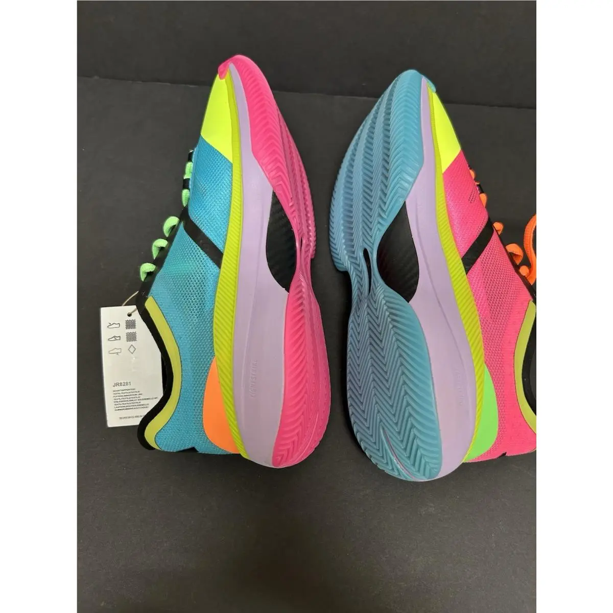 Adidas shoes - Adidas Adizero Select 3.0 Basketball Shoes - JR8281 - Pink, Blue, Black, Green, Multicolor 6