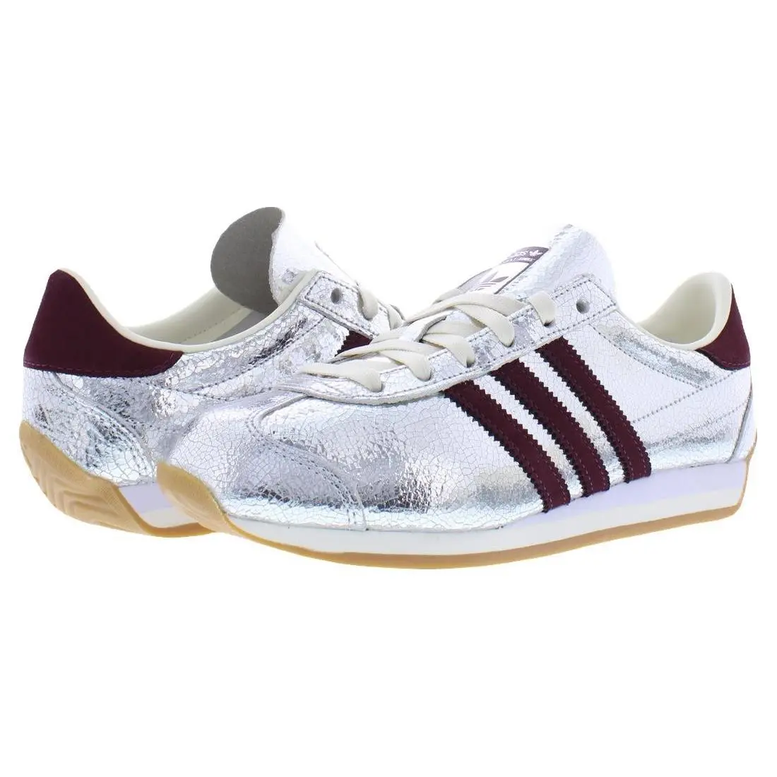 Adidas shoes - Silver Metallic/Maroon/Off White, Main: Silver (UPC: 197614769581) 0