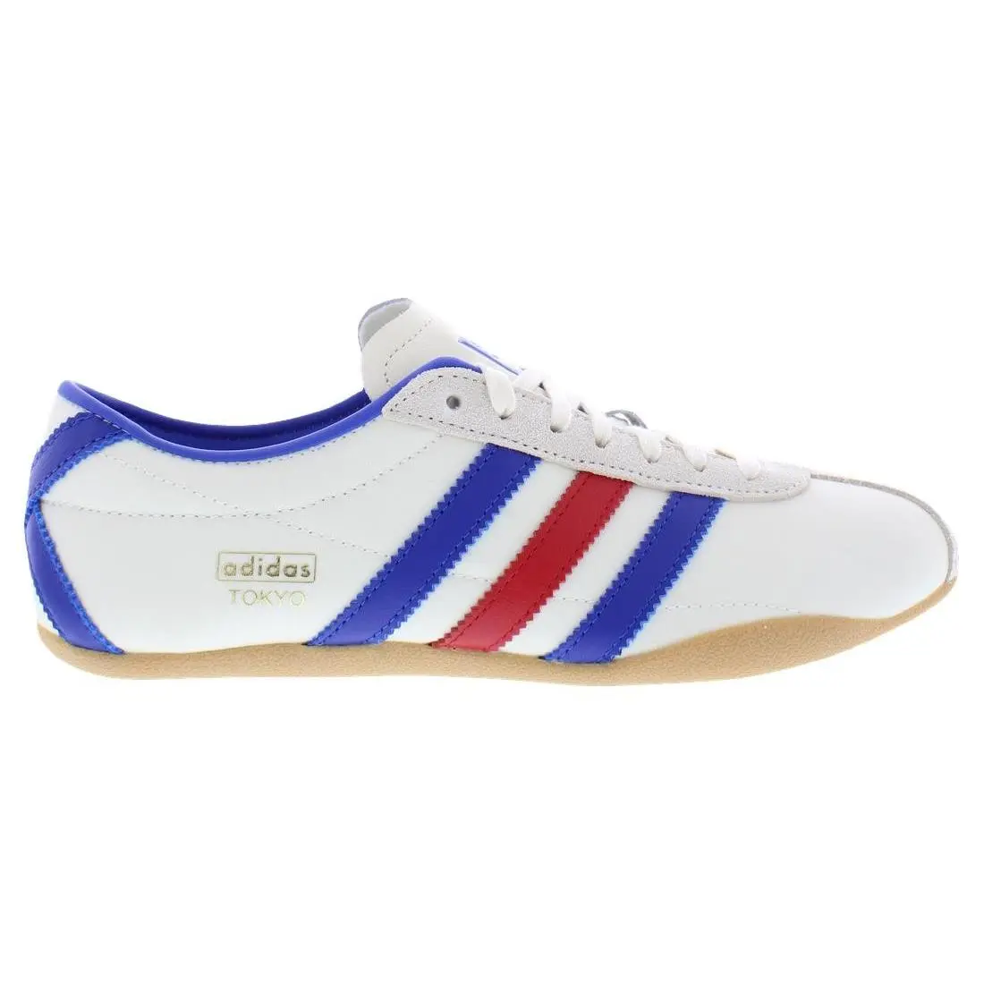 Adidas Tokyo Leather Womens Shoes Size 7.5 Color: Cream White/royal Blue/gum