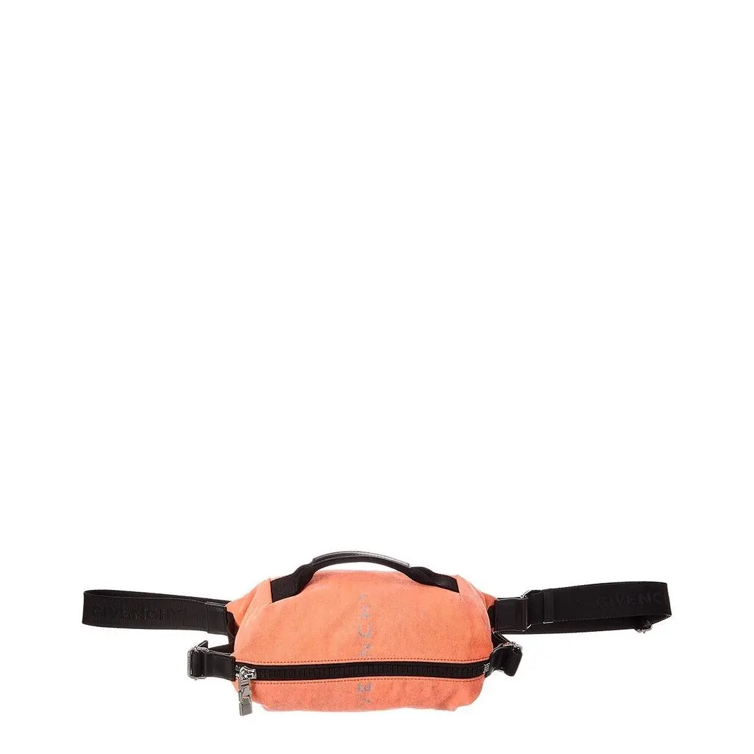 Givenchy G-zip Denim Bum Bag Men`s Orange