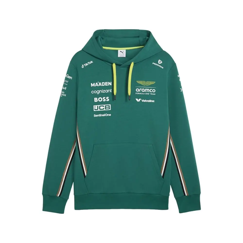 Puma X Aston Martin Aramco F1 Pullover Hoodie Mens Size Xxl Casual Out