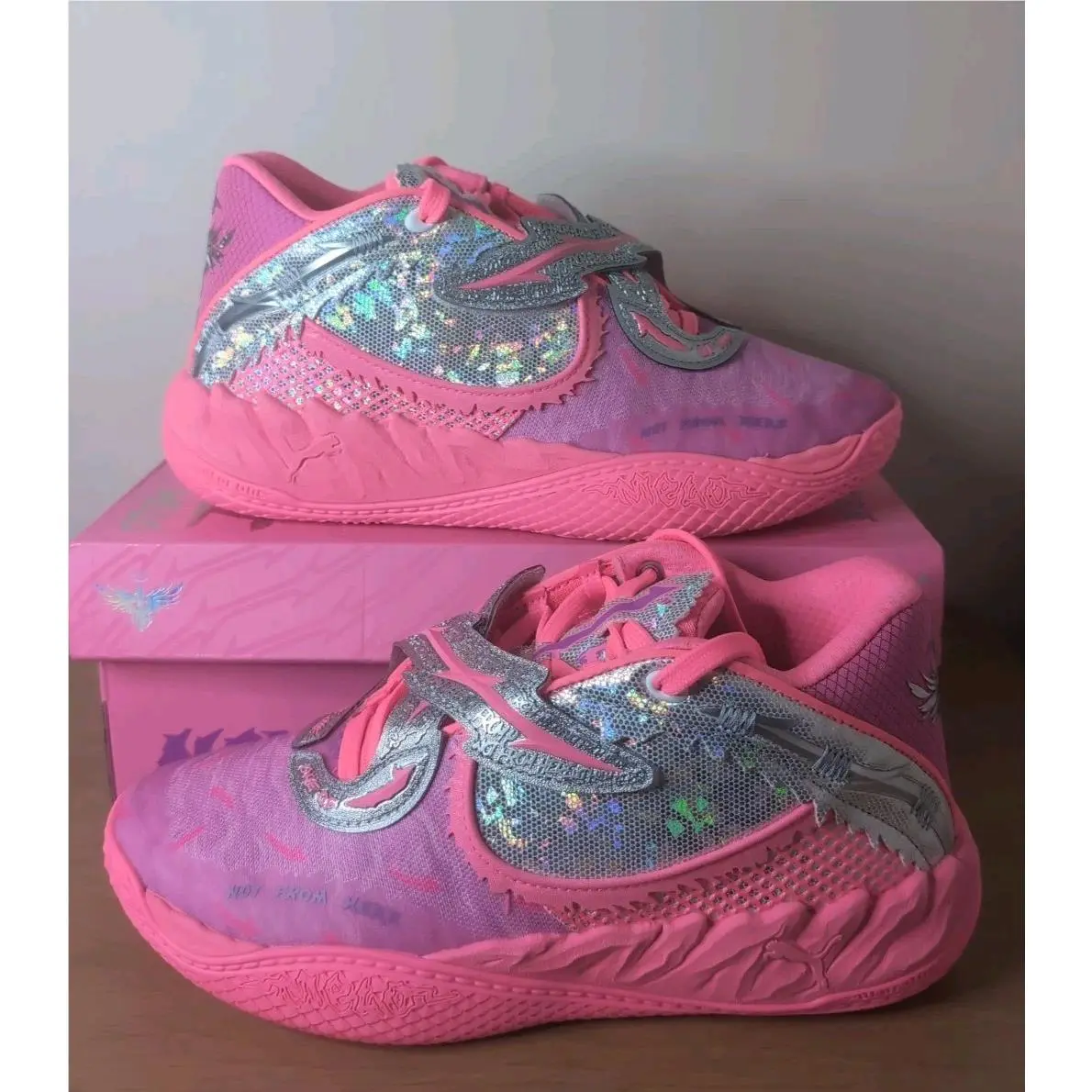 Puma shoes - MB.05 World Tour JR - World Tour - 312249-01 - Pink, Silver, Purple 0