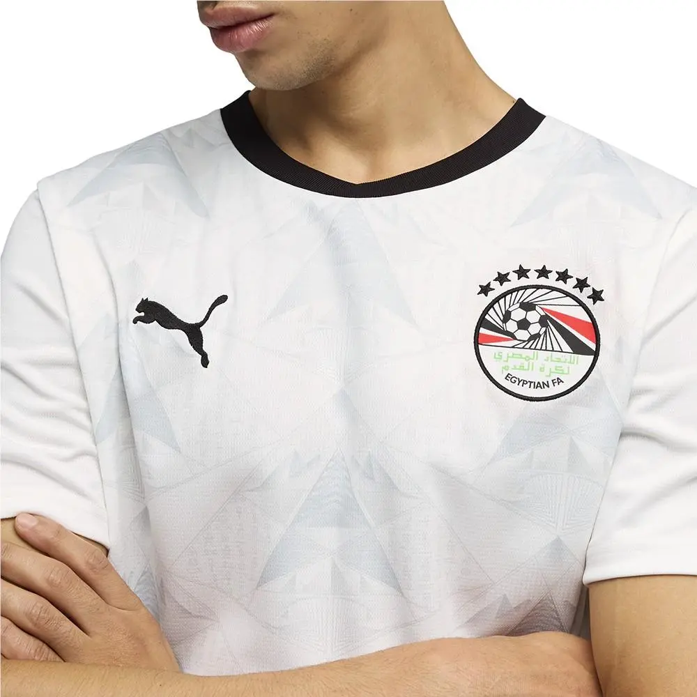 Puma clothing - PUMA Egypt Away Crew Neck Short Sleeve Soccer Jersey - 78355702 - White (UPC: 199259356300) 3