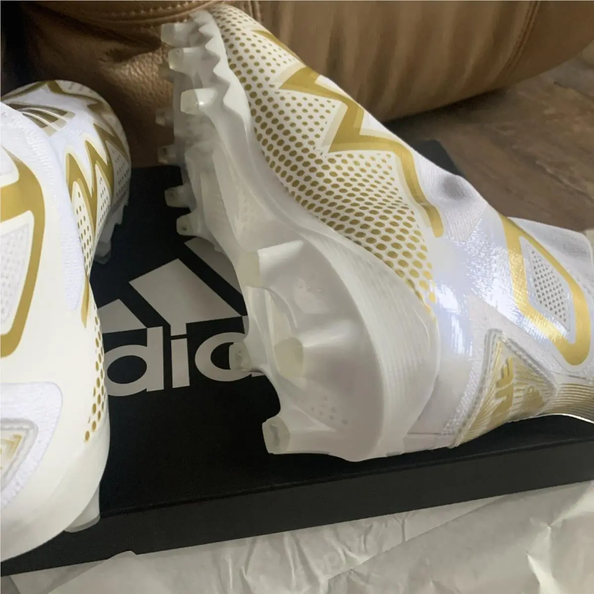 Adidas shoes - adidas Freak Ultra - Freak Ultra - White and Gold (UPC: 195733391720) 3