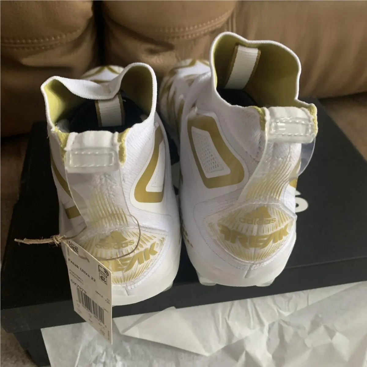 Adidas shoes - adidas Freak Ultra - Freak Ultra - White and Gold (UPC: 195733391720) 5