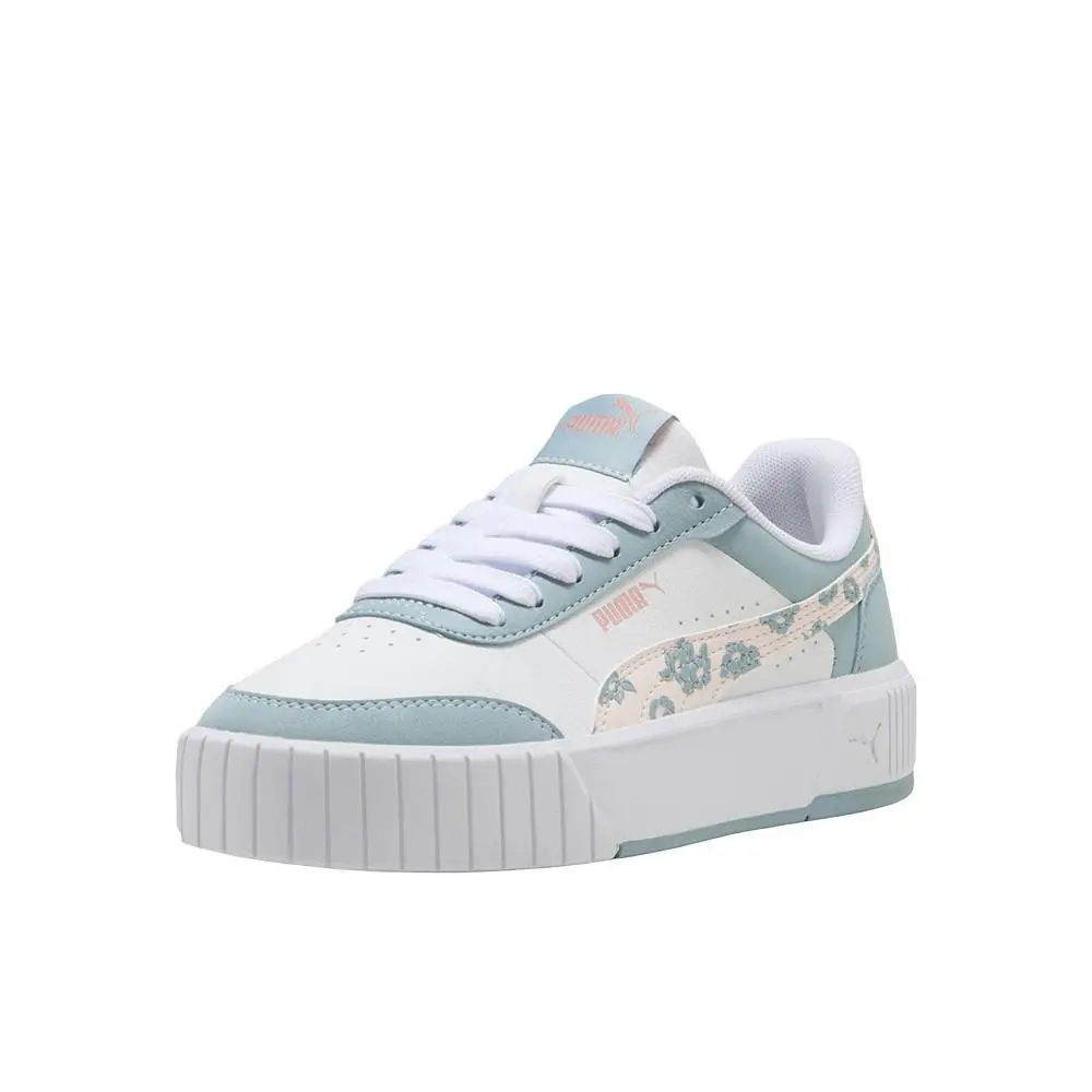 Puma shoes - PUMA Carina Mia Floral Lace Up  Youth - 40563001 - White (UPC: 198556513980) 0