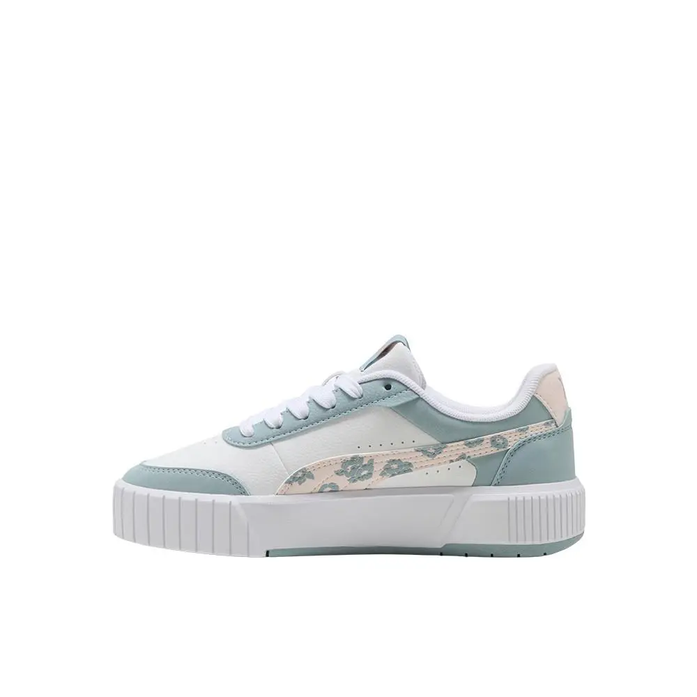 Puma shoes - PUMA Carina Mia Floral Lace Up  Youth - 40563001 - White (UPC: 198556513980) 1