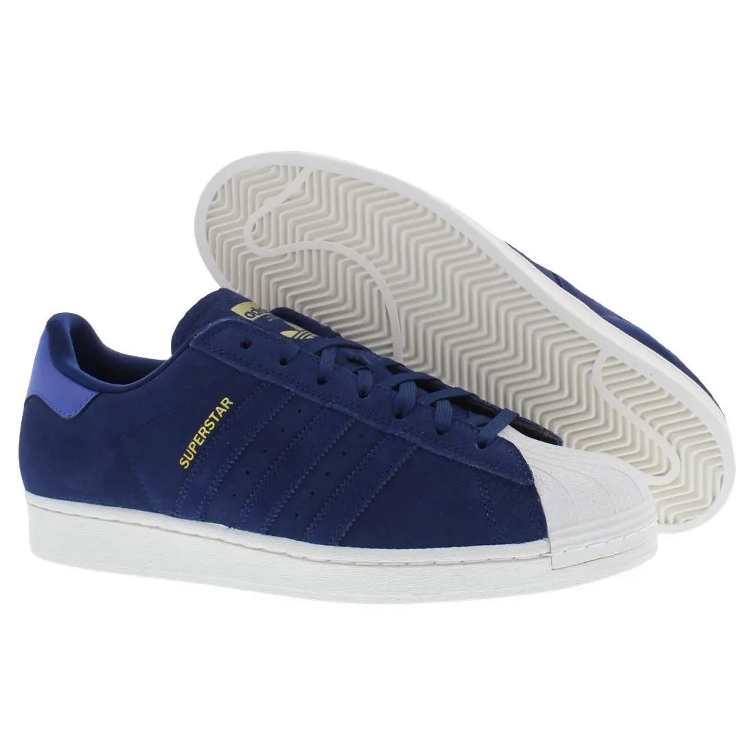Adidas Superstar Advance Suede Mens Shoes Size 10.5 Color: Royal Blue/gold - Royal Blue/Gold Metallic, Main: Blue