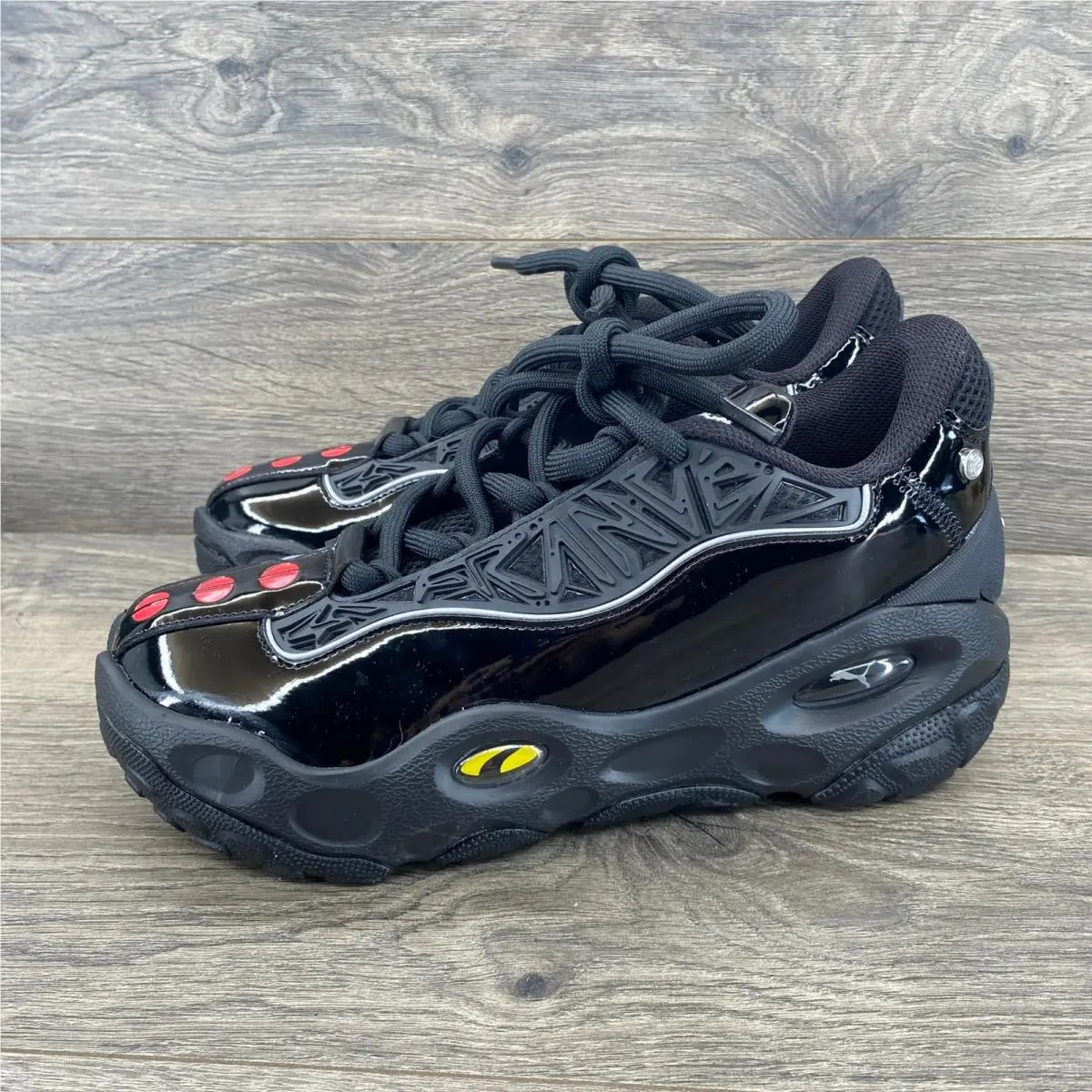 Lafrance Rnr Fast Furious Mens 10.5 Black Patent Leather Chunky Sneakers by Puma