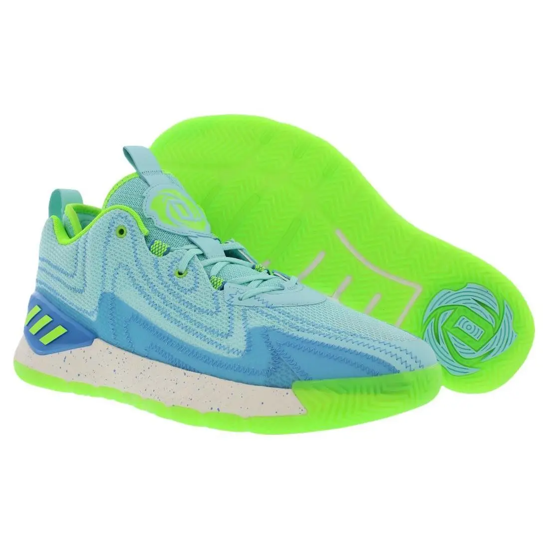 Adidas D Rose Son of Chi II Mens Shoes Size 12.5 Color: Clear Aqua/pulse