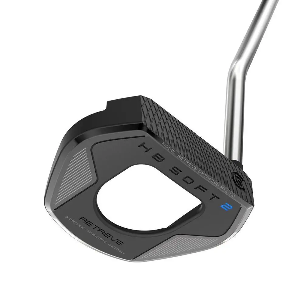Cleveland HB Soft 2 Black Retreve Putter Steel Single Bend Mallet 2024