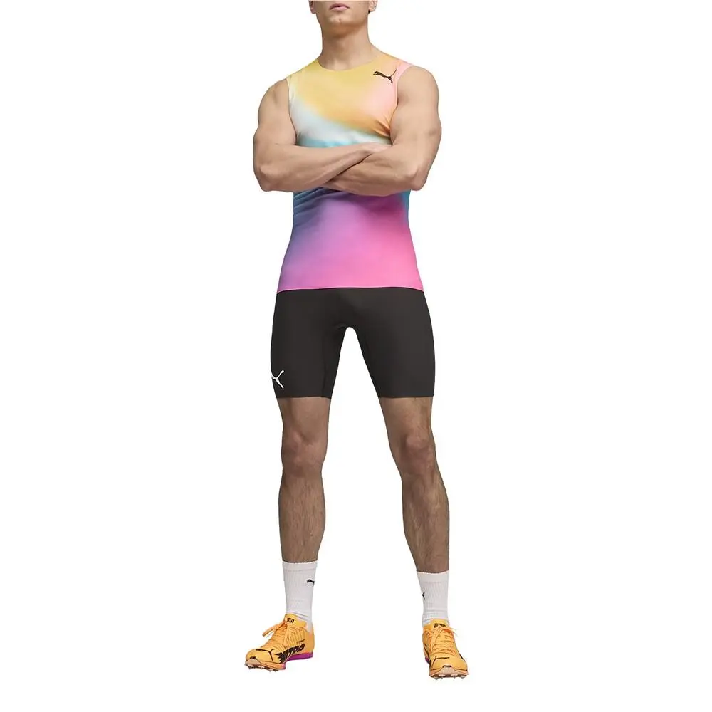 Puma clothing - PUMA Race Day Track  Field  Crew Neck Athletic Tank Top - 60782801 - Blue, Orange, Pink (UPC: 199260212589) 5