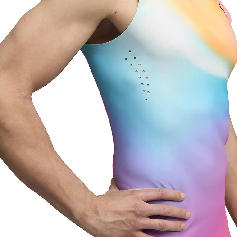 Puma clothing - PUMA Race Day Track  Field  Crew Neck Athletic Tank Top - 60782801 - Blue, Orange, Pink (UPC: 199260212589) 4