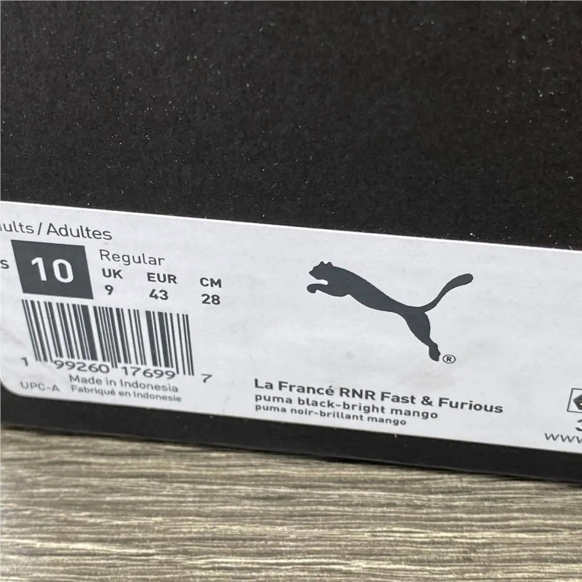 Puma shoes - La Francé RNR Fast & Furious - Black 6