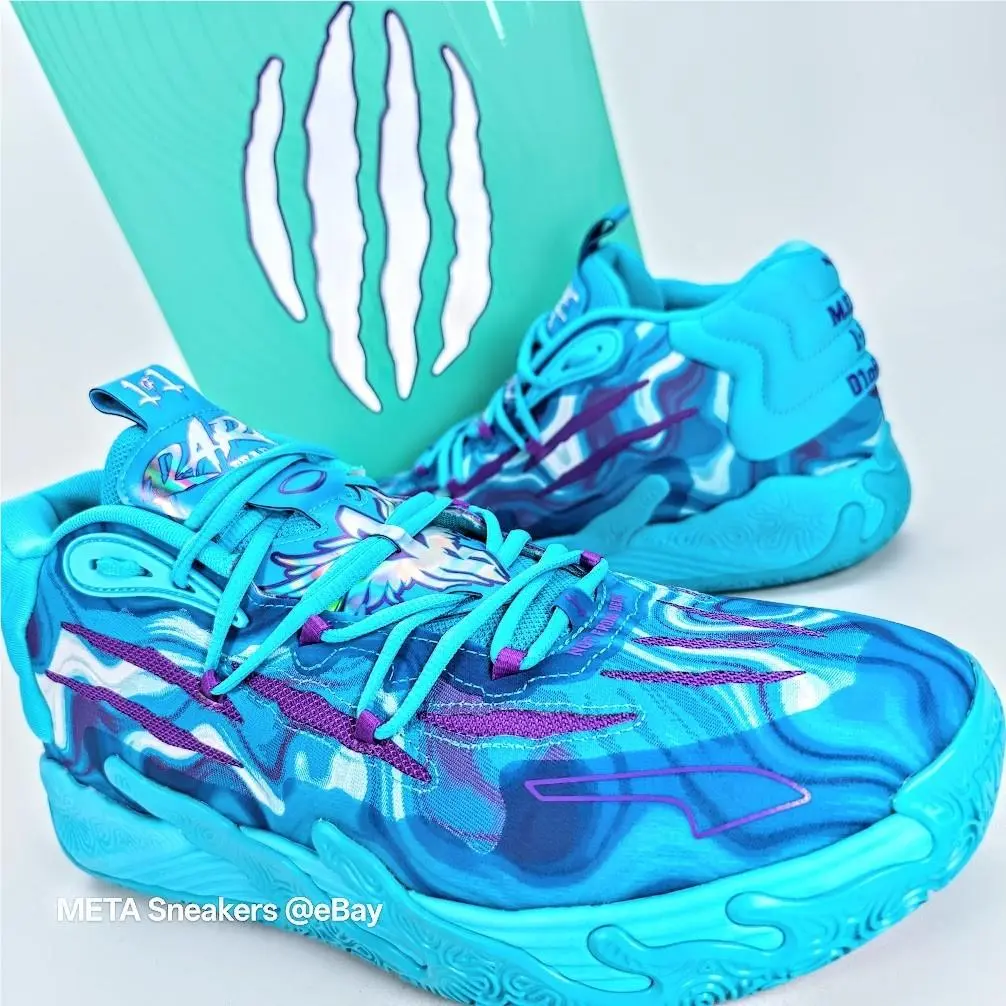 MB.03 US 14 Men`s Blue Purple Buzz City Basketball Lamelo MB 309867 01 by Puma