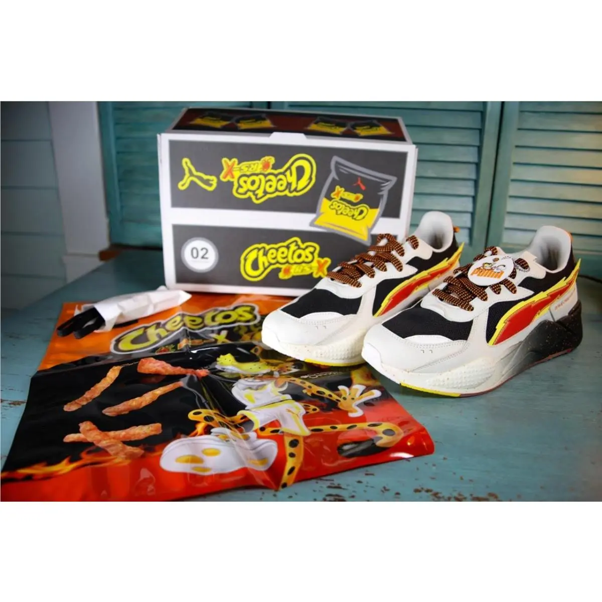 Puma Men`s Rs-x Cheetos Flamin Hot Athletic Sneakers US Size 10.5 W/bag
