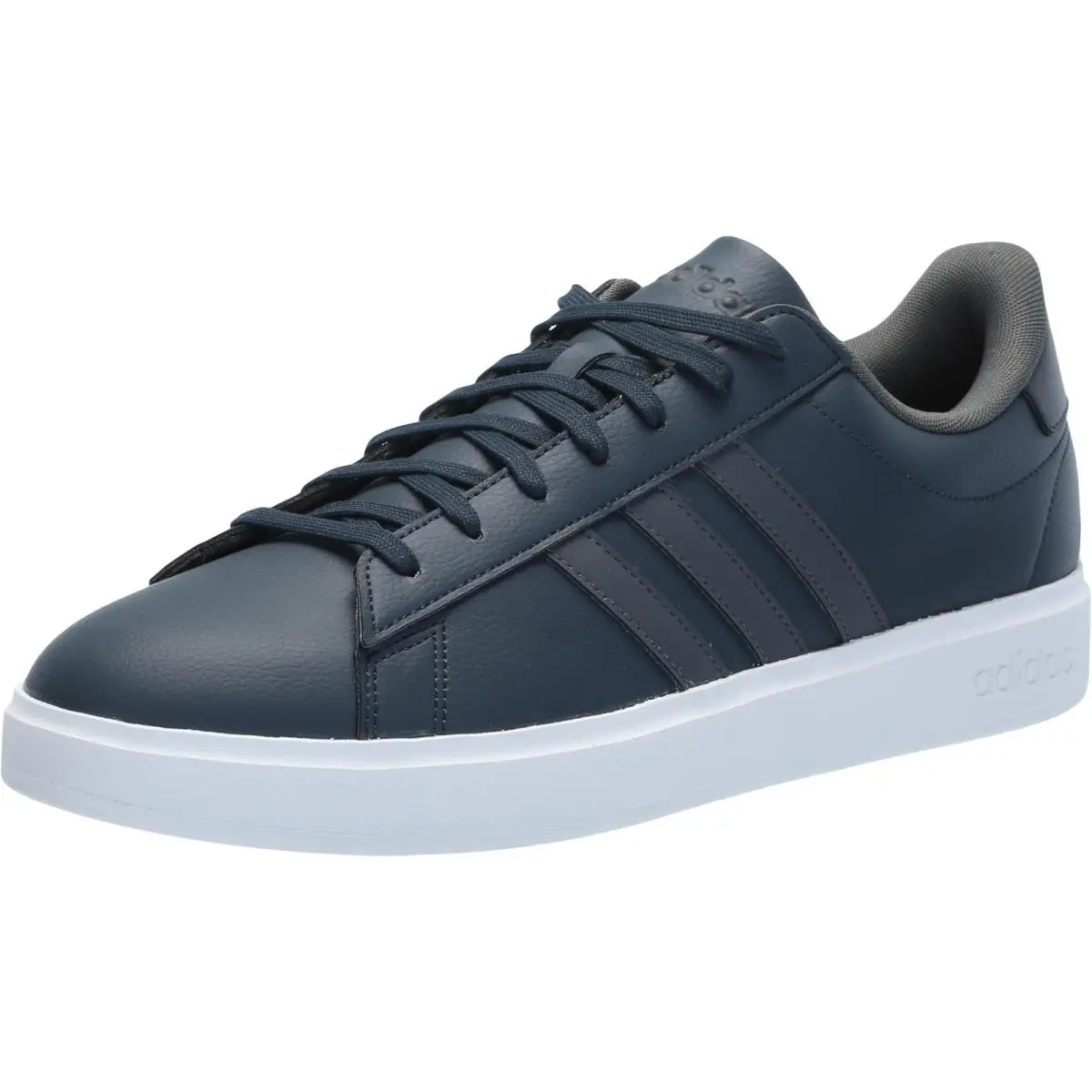 Adidas Men`s Grand Court 2.0 Sneaker White/olive Strata/shadow Olive 8.5 - Whi