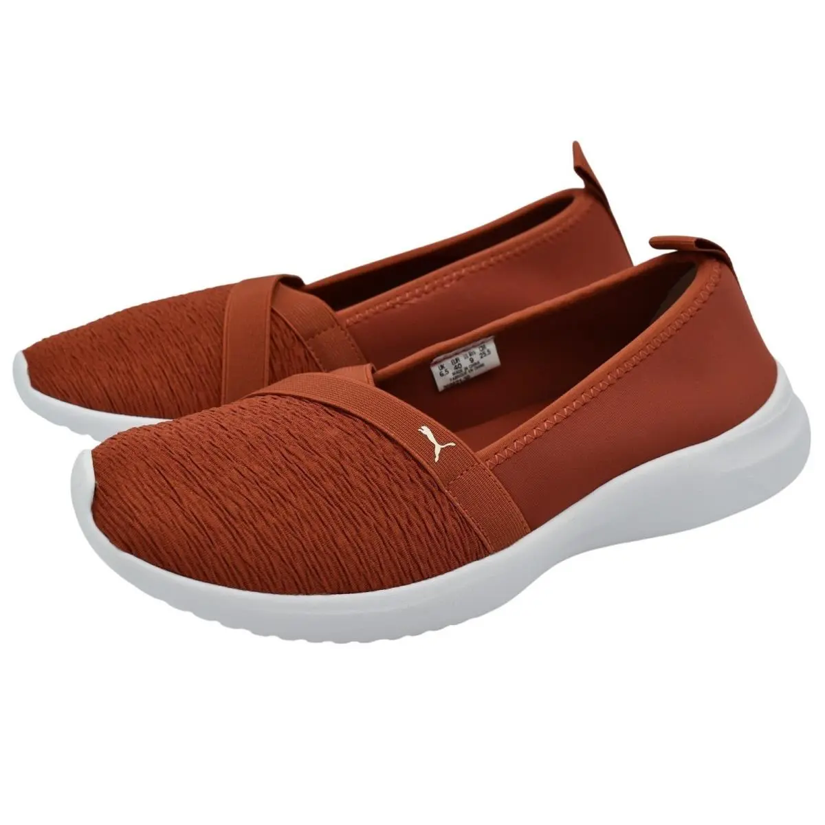 Puma Adelina Women 9 Mars Red Slip On Lightweight Ballet Sneaker Shoes
