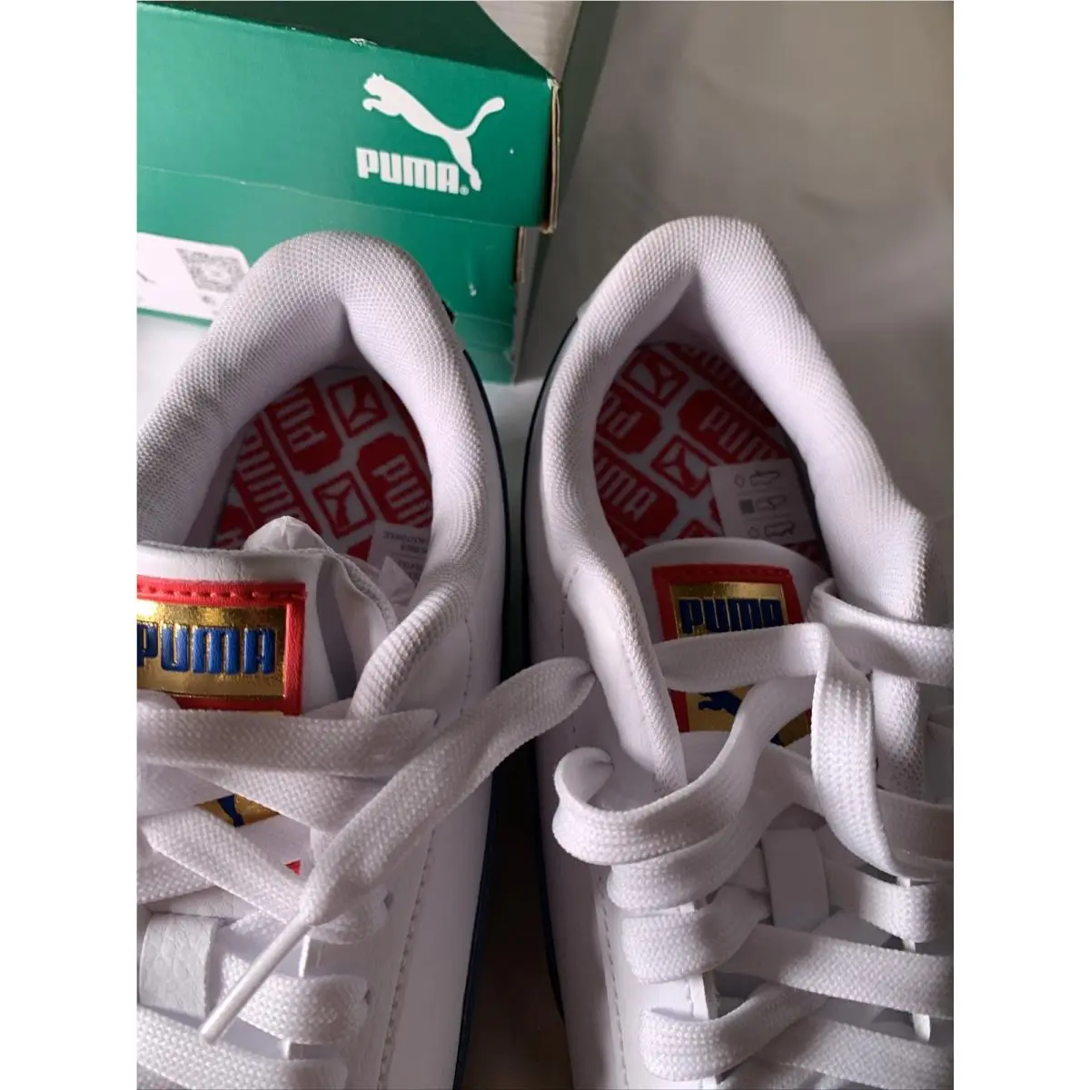 Puma shoes - Puma Roma Rwb Lace Up  Youth - 38834201 - White (UPC: 0195551414823) 17