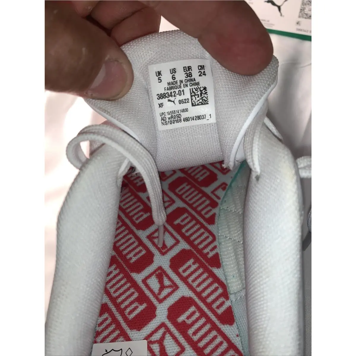 Puma shoes - Puma Roma Rwb Lace Up  Youth - 38834201 - White (UPC: 0195551414823) 5