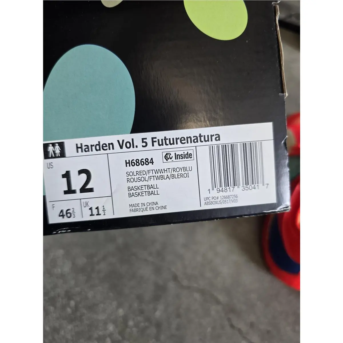 Adidas shoes - adidas Harden Vol. 5 - Harden - H68684 - Red 6