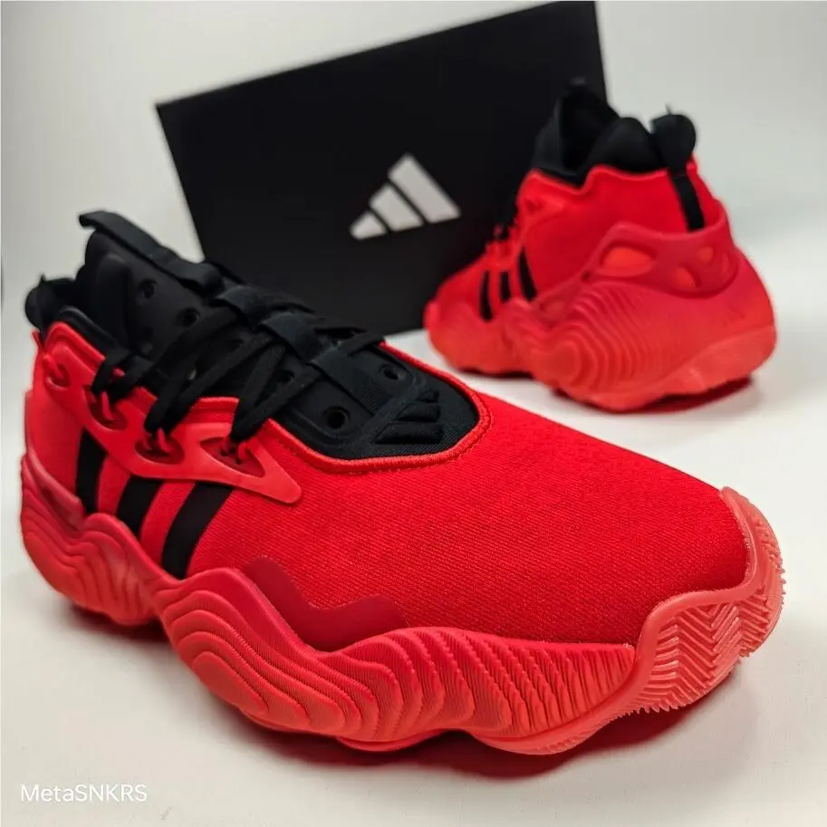 Adidas shoes - adidas Trae Young 3 - Trae Young - IE9361 - Scarlet Red/ Black/ Red 4