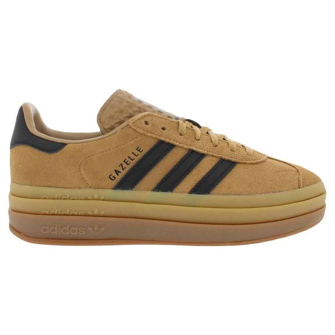 Adidas Gazelle Bold Suede Womens Shoes Size 7.5 Color: Cardboard/core Black/gum