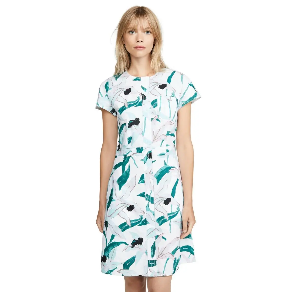 Tory Burch Ivory Bloom T-shirt Dress Size 8 Msrp: