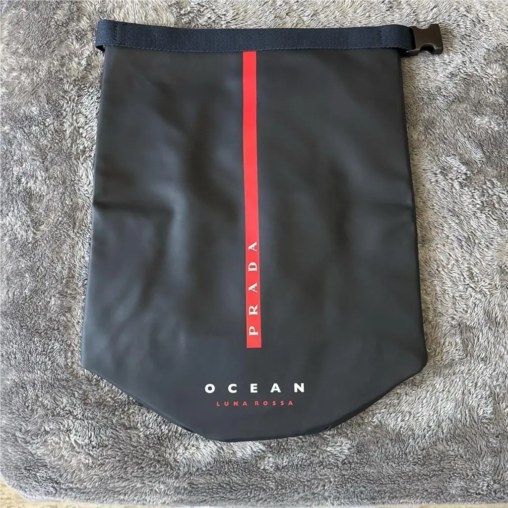 Beauty Ocean Luna Rossa Navy Blue Water Resistant Bag Gym Pack by Prada