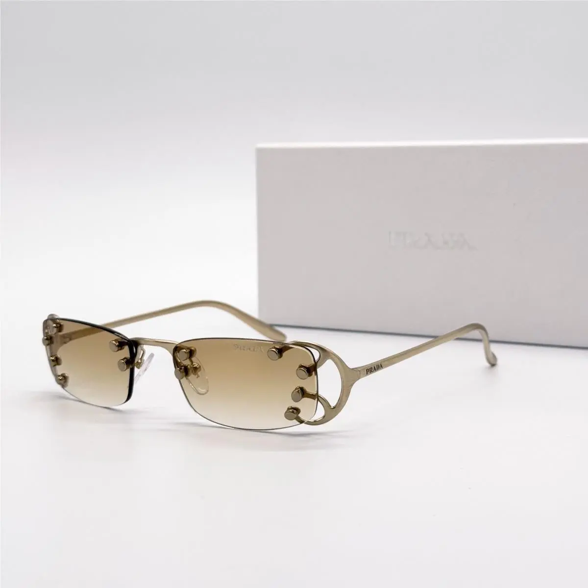 Prada PR C57S Rimless Unisex Sunglasses PRC57S 29H30V