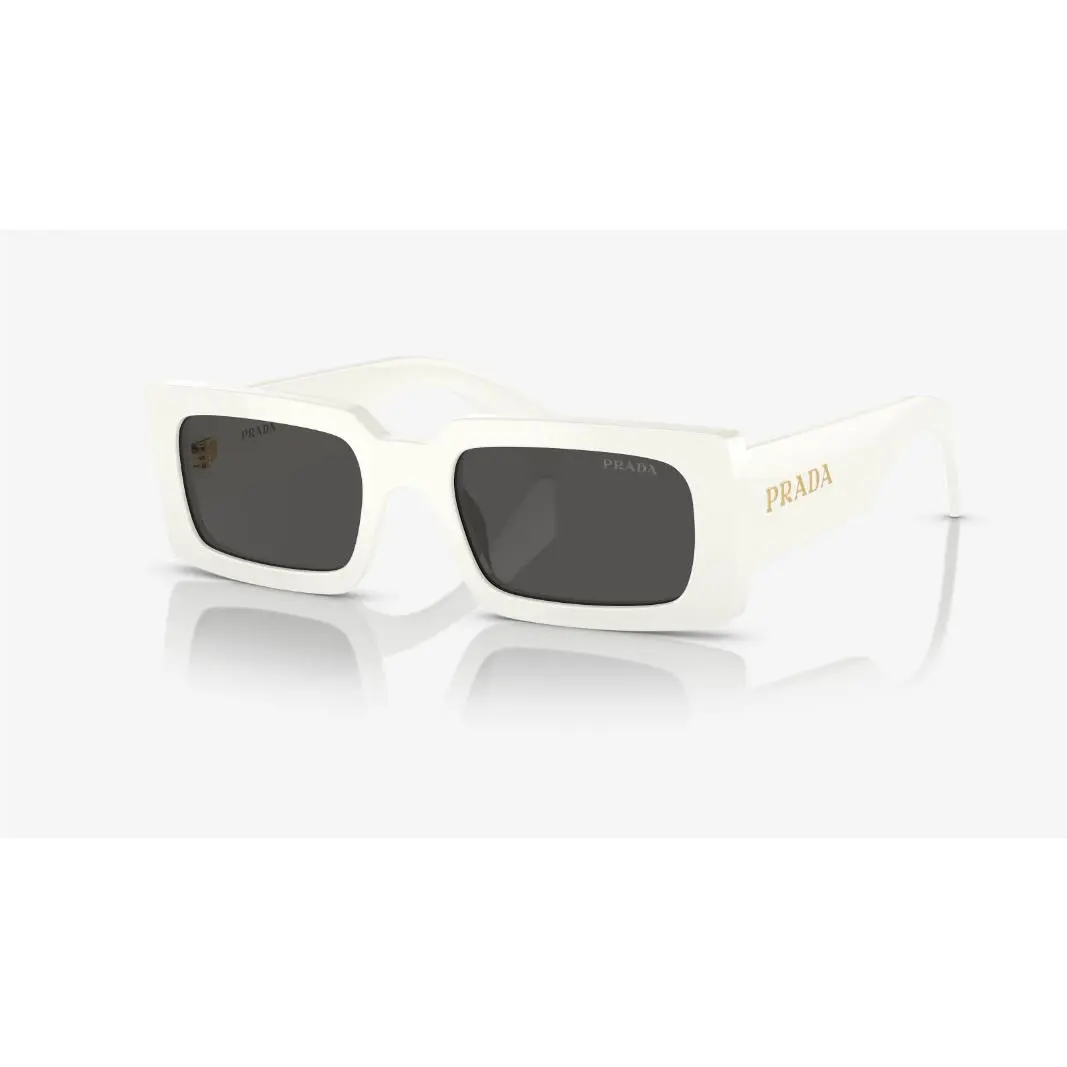 Dark Grey Rectangular Ladies Sunglasses PR A07S 1425S0 52 by Prada